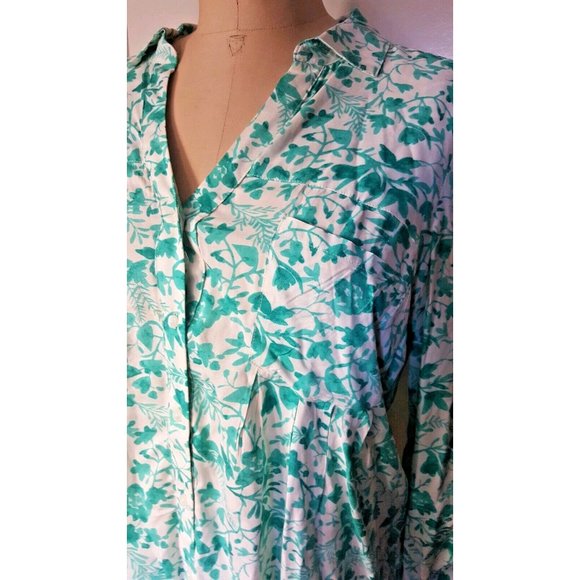 Maeve Anthropologie Islet Floral pockets button down shirt top blouse - Picture 11 of 11